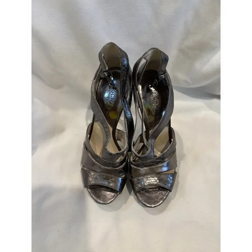 Michael Kors Platform Sandals High Heels Size 8 READ